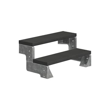 Trädgårdstrappa Dolle Gardentop Trimax utan Räcke