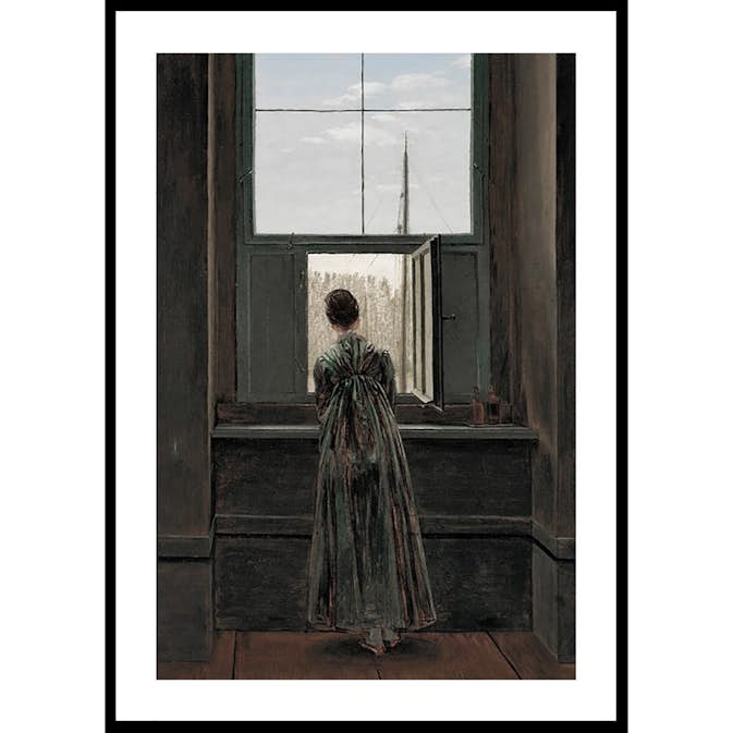 Poster Gallerix Frau Am Fenster By Caspar David Friedrich