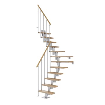 Spartrappa Dolle Dublin Ek Steg 1/4 Svängd Classic II Räcke