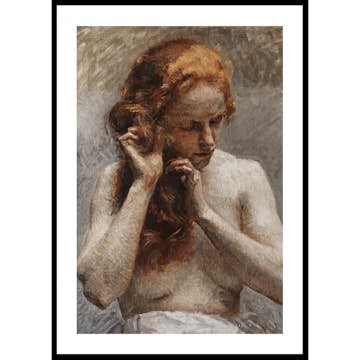 Poster Gallerix Weiblicher Halbakt By Vlaho Bukovac