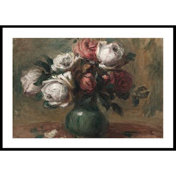 Poster Gallerix Roses In A Vase By Auguste Renoir