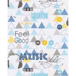 Tapet Lutéce Music Bleu Et Jaune 51172101