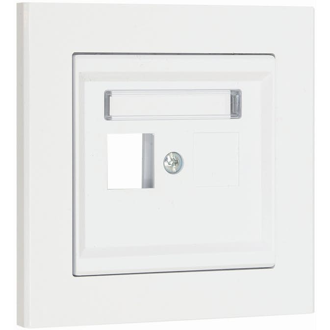 Centrumplatta Malmbergs Optima Rak 1-V Vit