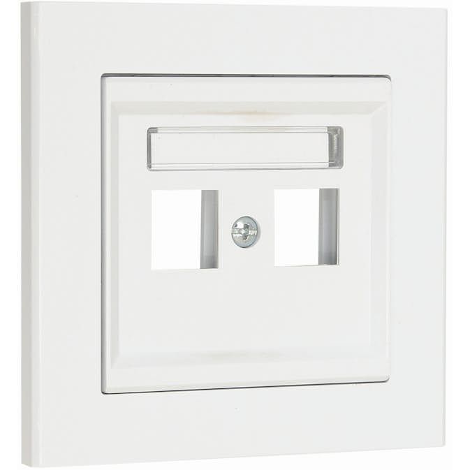 Centrumplatta Malmbergs Optima Rak 2-V Vit