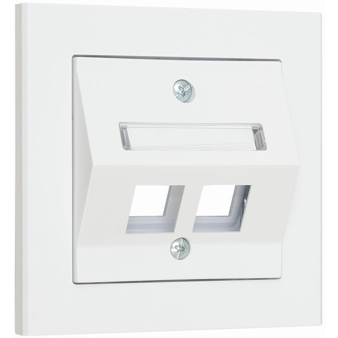 Centrumplatta Malmbergs Optima Vinkl 2-V Vit