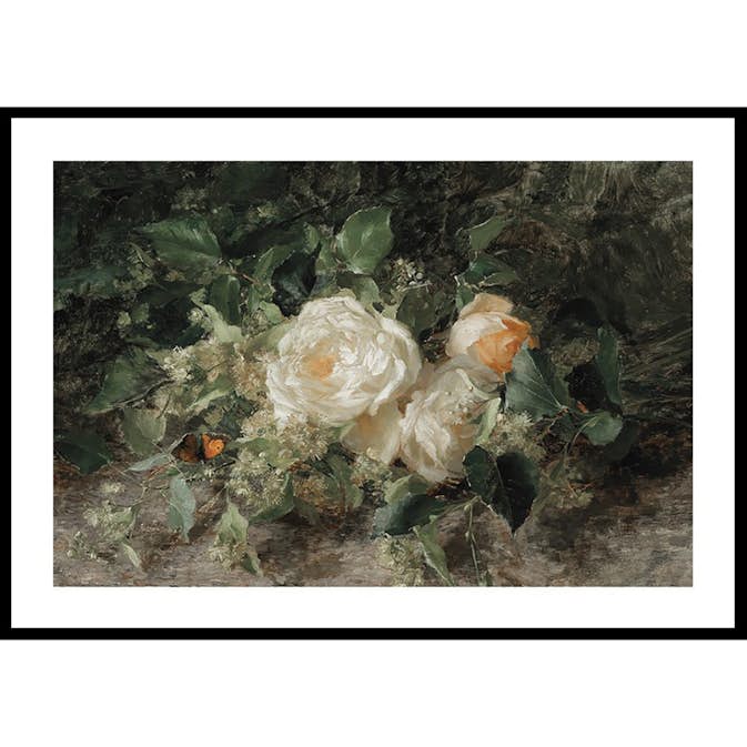 Poster Gallerix A Bouquet Of Roses By Olga Wisinger-Florian