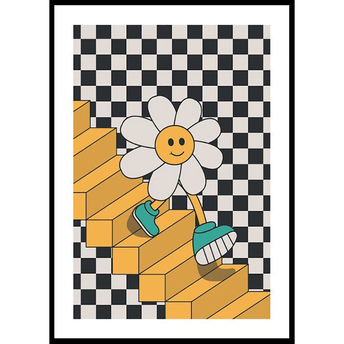 Poster Gallerix Smiley Flower Down The Stairs