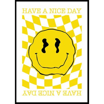 Poster Gallerix Smiley Yellow