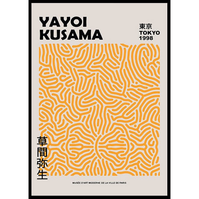 Poster Gallerix Yellow Pattern Yayoi Kusama