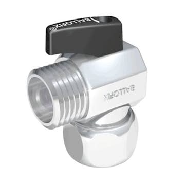 Kulventil Broen Ballofix 524 Vinklad med Vred