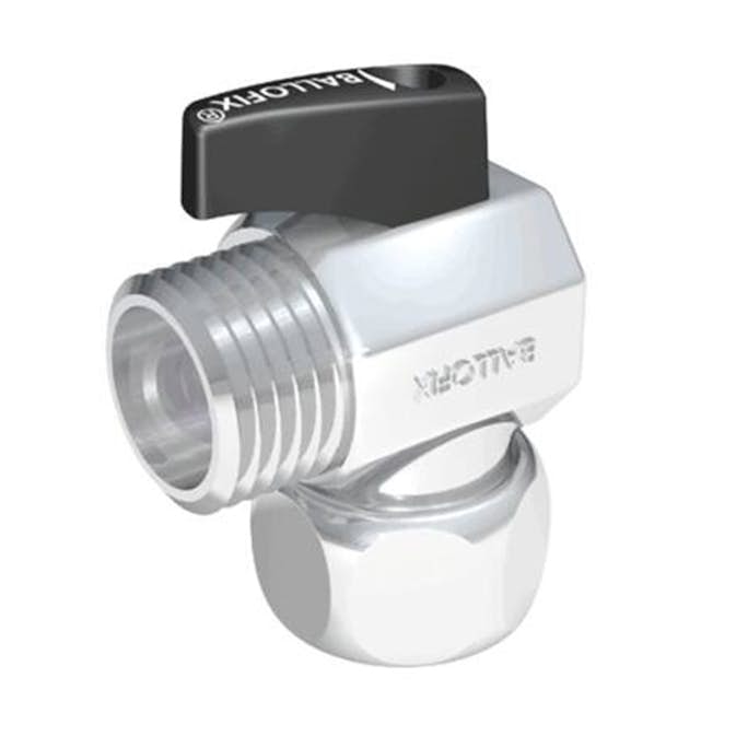 Kulventil Broen Ballofix 524 Vinklad med Vred