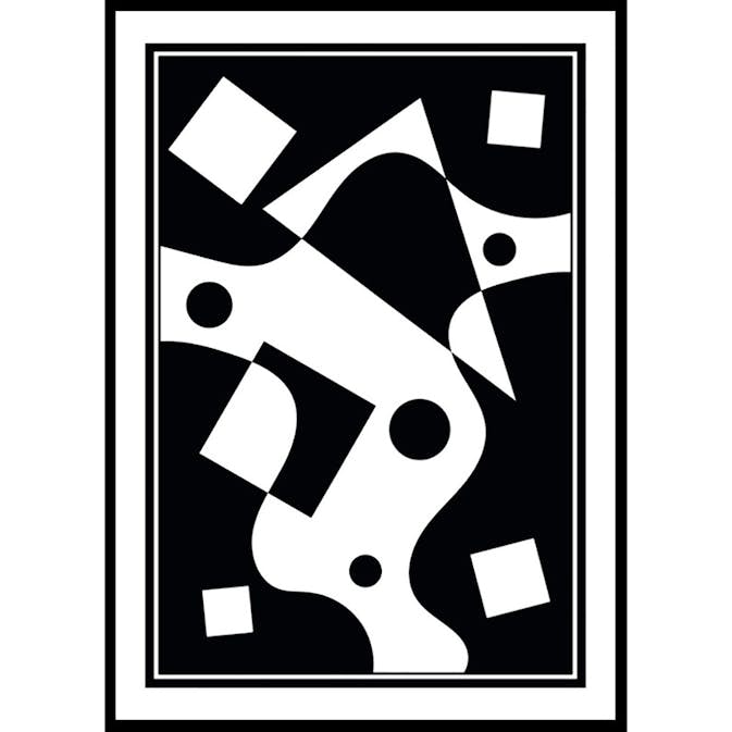 Poster Gallerix Abstract Geo BW