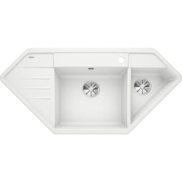 Hörndiskbänk Blanco Lexa 9 E InFino