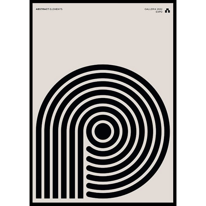 Poster Gallerix Abstract Elements No3