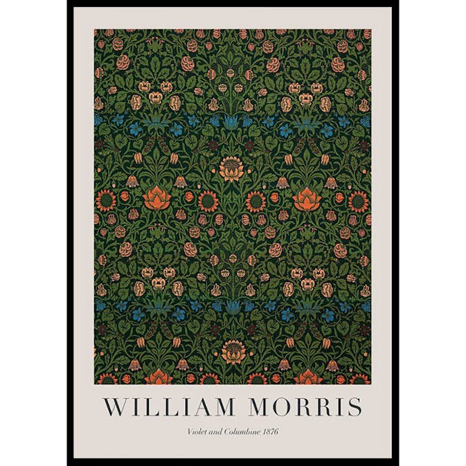 Poster Gallerix William Morris Violet And Columbine 1876