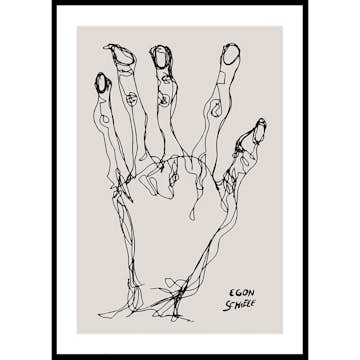 Poster Gallerix Egon Schiele Hand