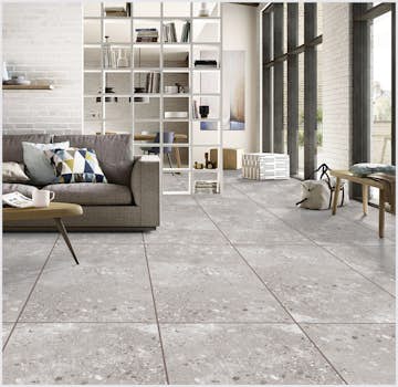 Klinker Netto Ceramika Terazzo Grey Luster Matt 60x120 cm