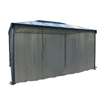 Myggnät Canopia by Palram För Paviljong 4300, Svart Polykarbonat Trädgårdspaviljong