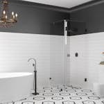 Duschhörn Hietakari Vetro 540 Fast Vägg och Vändbar Dörr