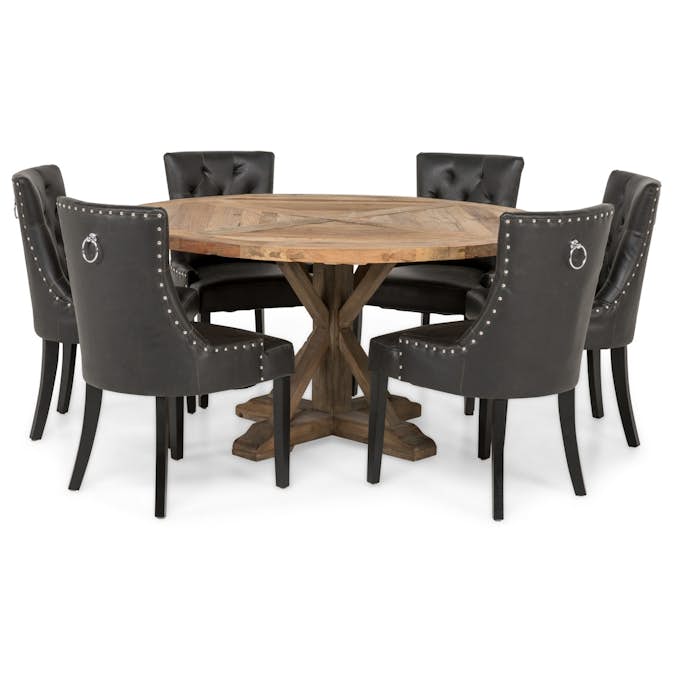 Matgrupp In Living Lyon 150 cm Rund med 6 Tuva Fåtölj