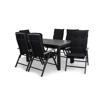 Matgrupp Utomhus Comfort Garden Monaco 152-210 Lyx 6 inkl. Dynor