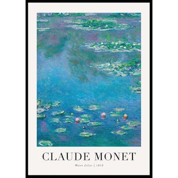 Poster Gallerix Water Lilies 1919 By Claude Monet