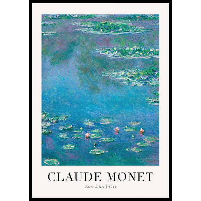 Poster Gallerix Water Lilies 1919 By Claude Monet