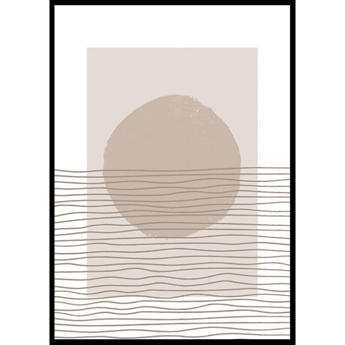 Poster Gallerix Abstract Lined No3