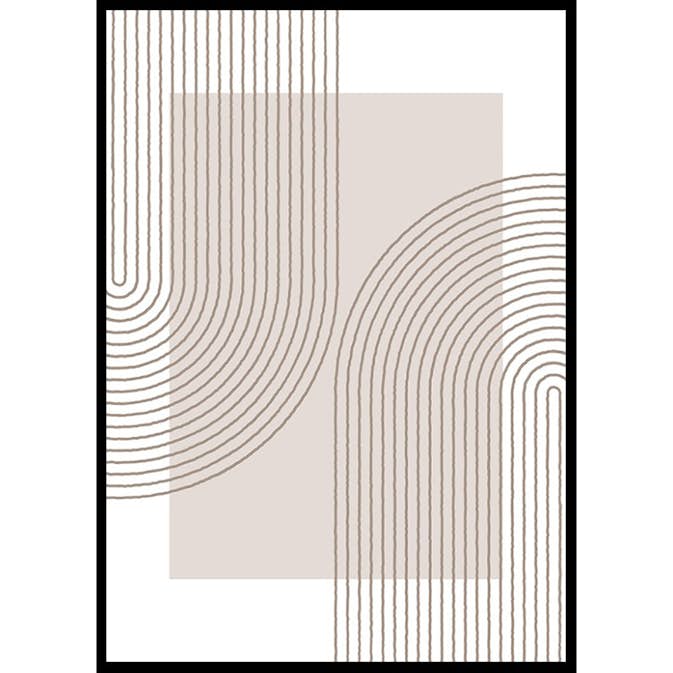 Poster Gallerix Abstract Lined No2