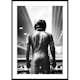 Poster Gallerix Race Car Driver B&W