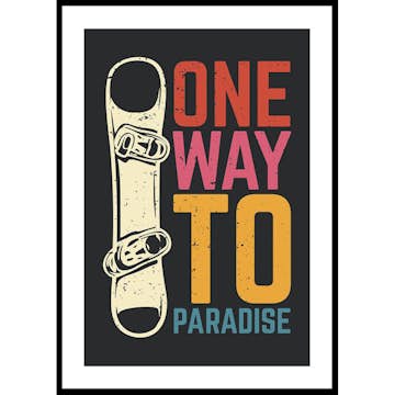 Poster Gallerix One Way To Paradise