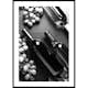 Poster Gallerix Wine Bottles B&W