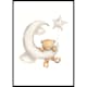 Poster Gallerix Teddy Bear Climbing The Moon