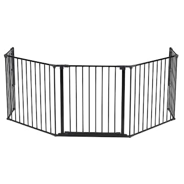 Barngrind Kaminexperten 5 sektioner Svart