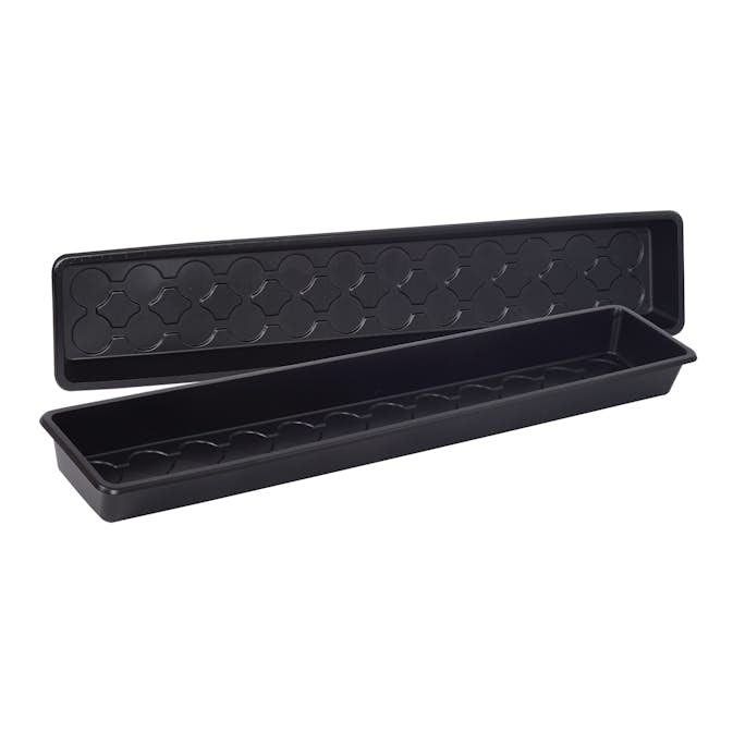 Odlingstråg Nelson Garden Svart i Återvunnen Plast 14x68 cm