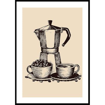 Poster Gallerix Old Italian Coffee Maker