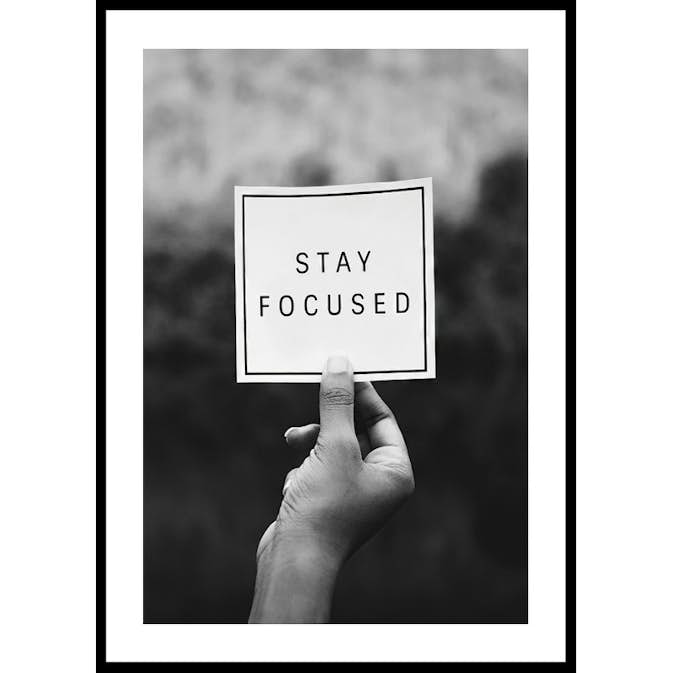 Poster Gallerix Stay Focused Note
