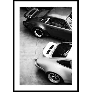 Poster Gallerix Porsche Vintage B&W