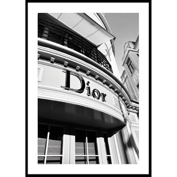 Poster Gallerix Dior Store B&W