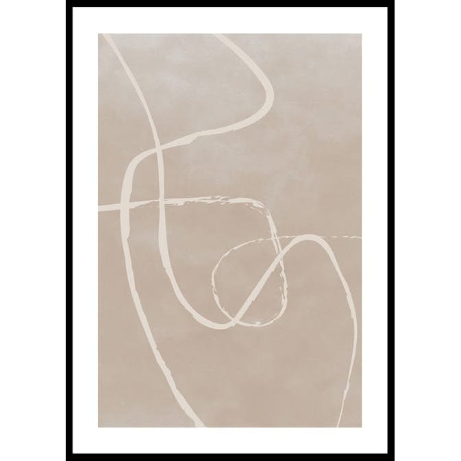 Poster Gallerix Line Art Inverted No1