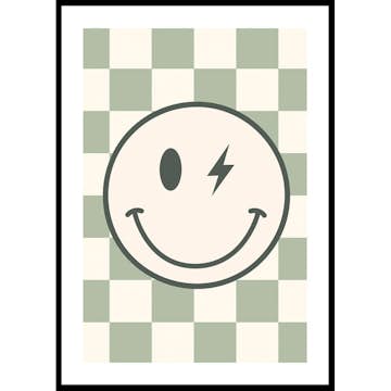 Poster Gallerix Green Smiley Flash