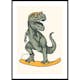Poster Gallerix T-rex Dino Surfing