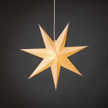 Adventsstjärna Gnosjö Konstsmide Vit Mönster 60 cm