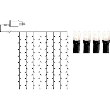 Ljusgardin Star Trading Crispy Ice White 80L