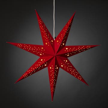 Adventsstjärna Gnosjö Konstsmide 5951 Sammet 78 cm