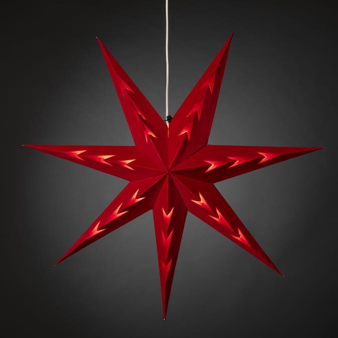 Adventsstjärna Gnosjö Konstsmide 5953 Sammet 78 cm