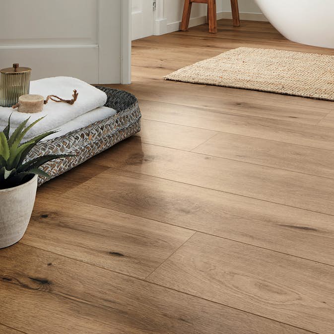 Vinylgolv MeisterDesign Comfort DD 600 S Ljus Field Ek 6843, 1-Stavs Plastmatta