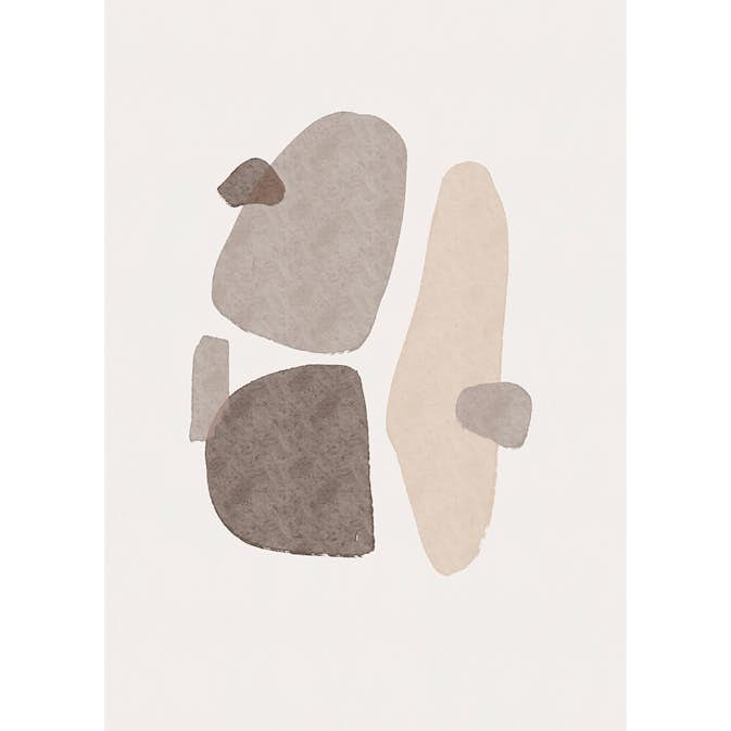 Posters Venture Home Shapes 50x70 Svart/vit