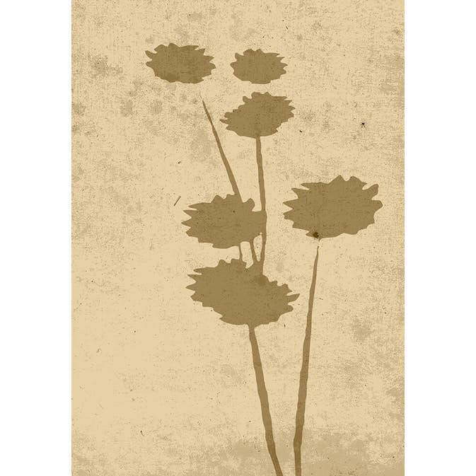 Posters Venture Home Flower Art Beige