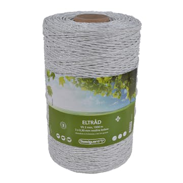 Eltråd Swedguard + 2 mm Vit
